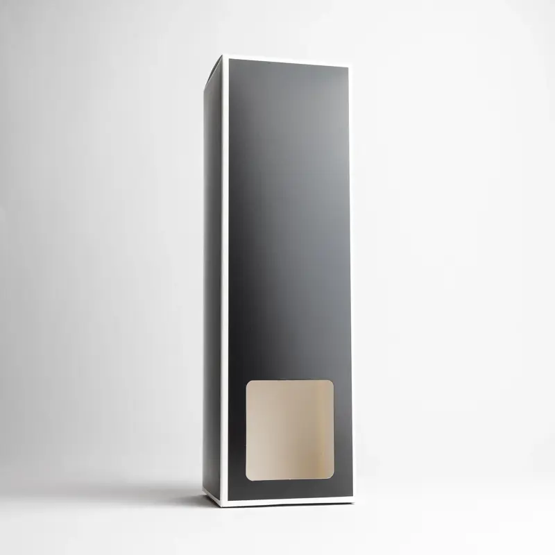 Black Reed Diffuser Box With White Rim