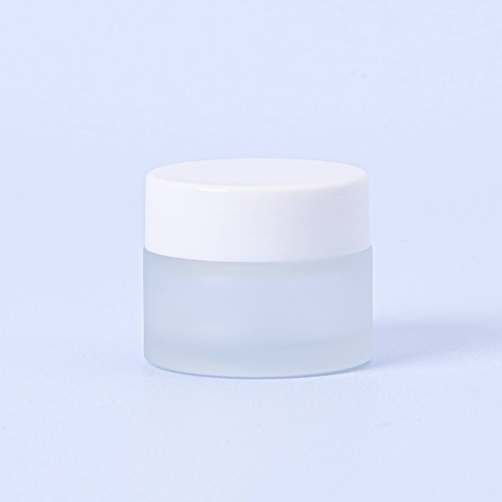 15ml Frosted Jar With White Lid - Box of 10