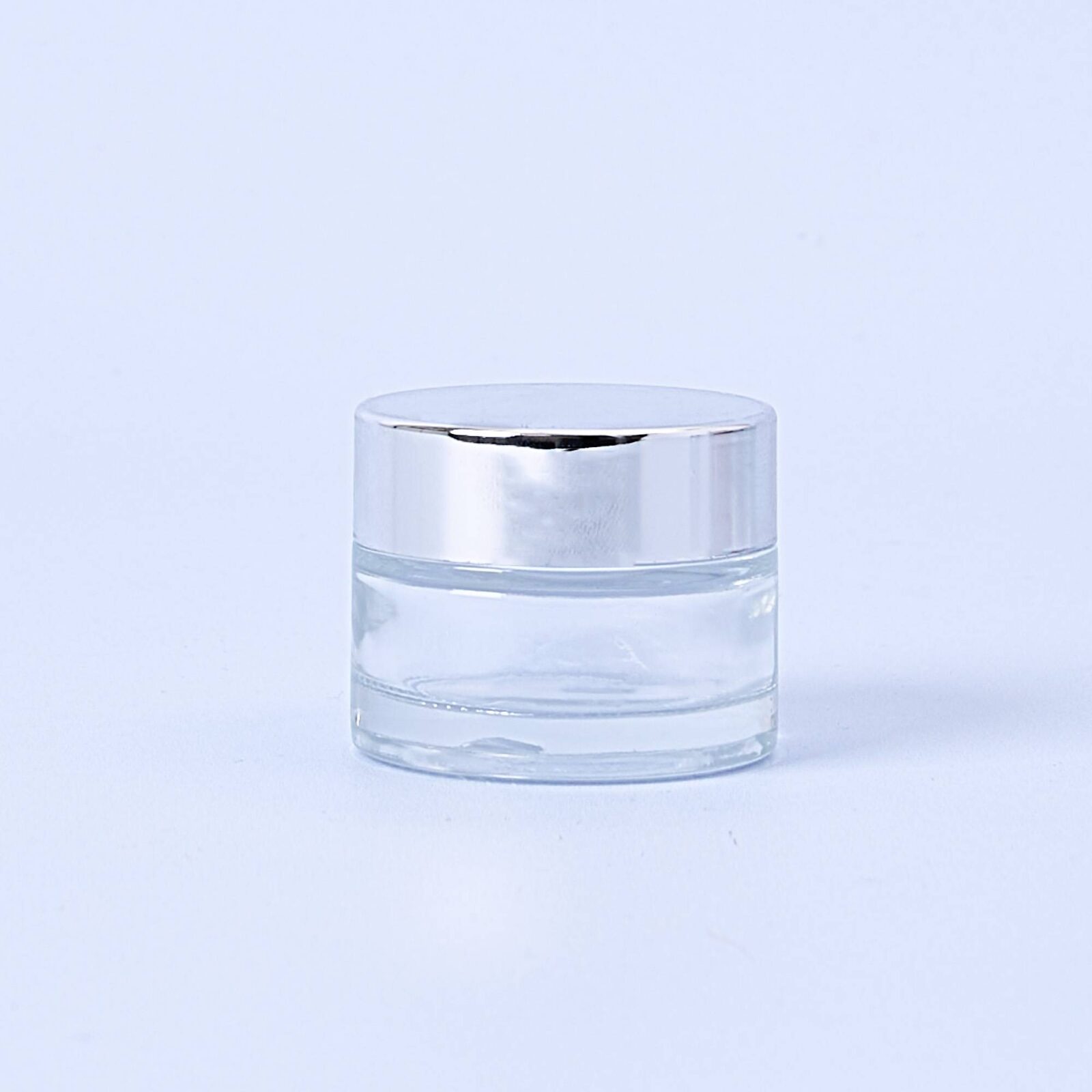 15ml Clear Jar With Silver Lid - Box of 10
