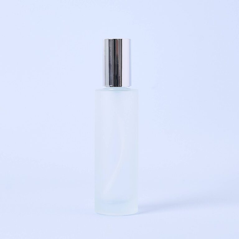 100ml Frosted Bottle With Silver Pump & Lid - Box of 10