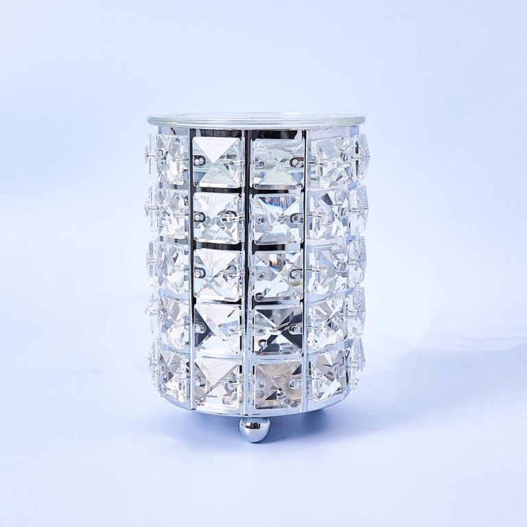 Wax Warmer Square Crystals Glass Lamp