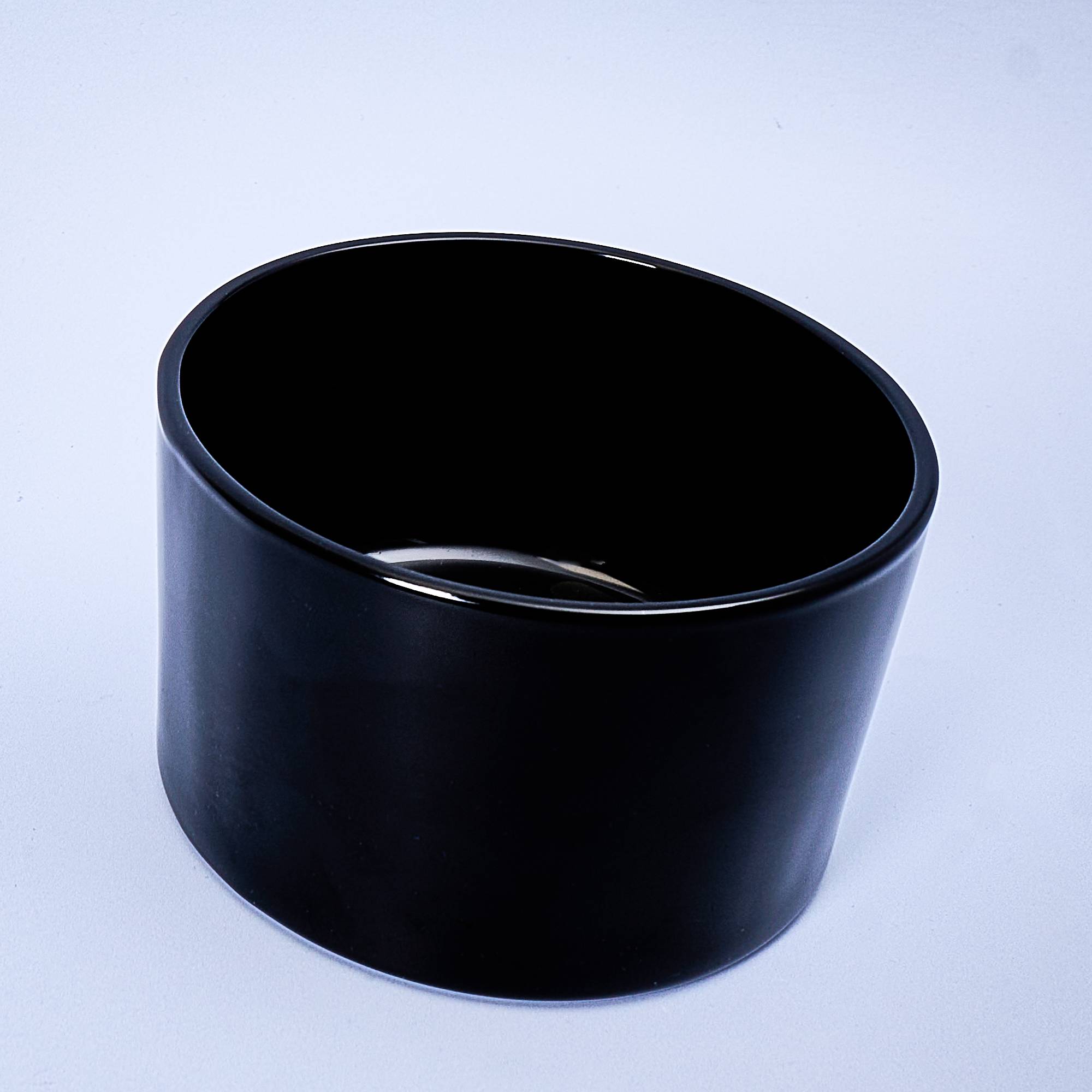 10989 55cl Gloss Black Candle Glass - Box of 6