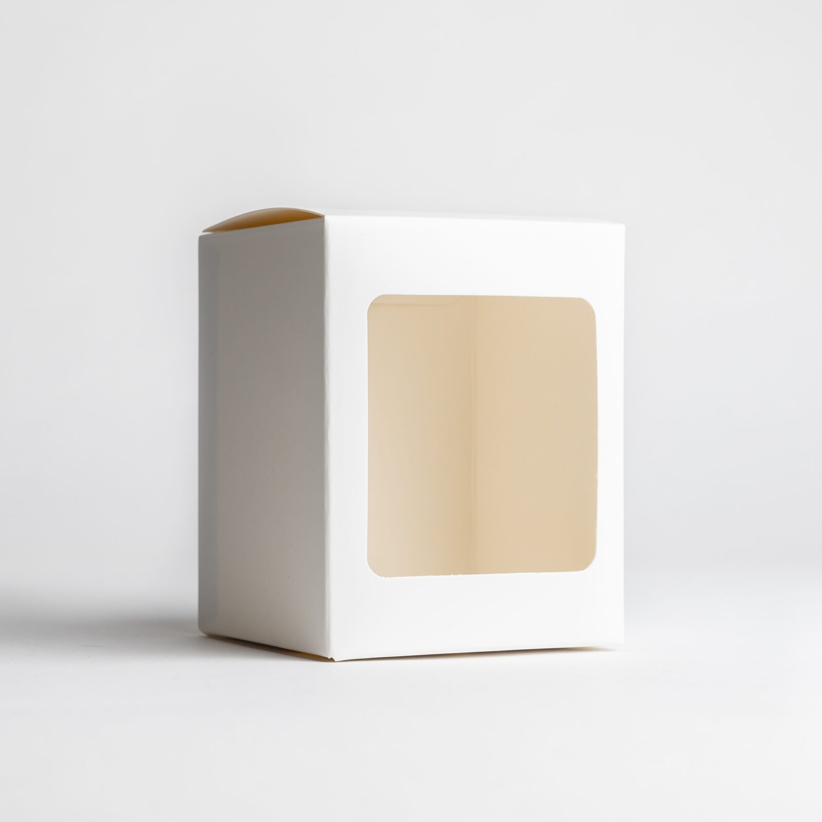 20cl White Candle Box With Window
