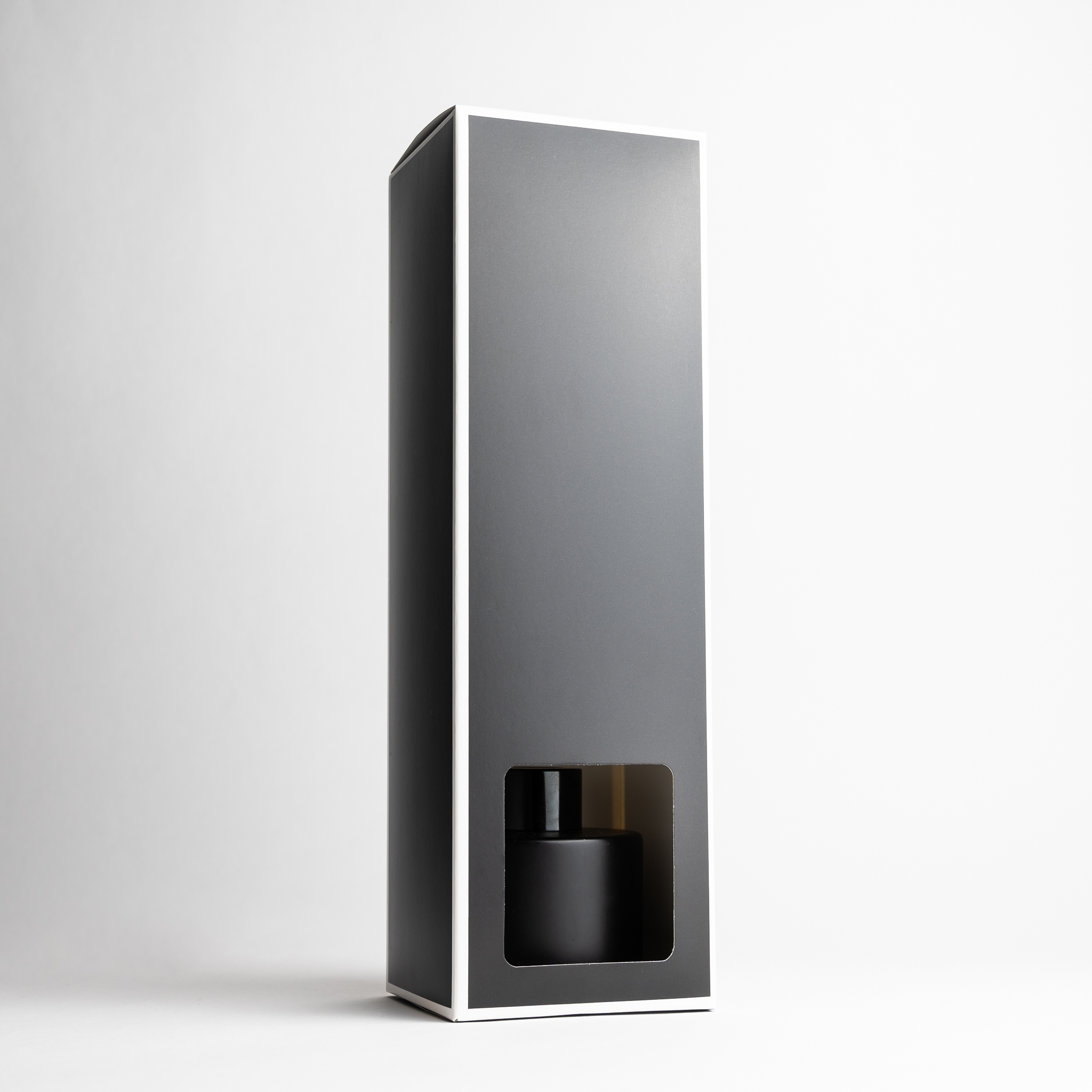 2881 Black Reed Diffuser Box With White Rim