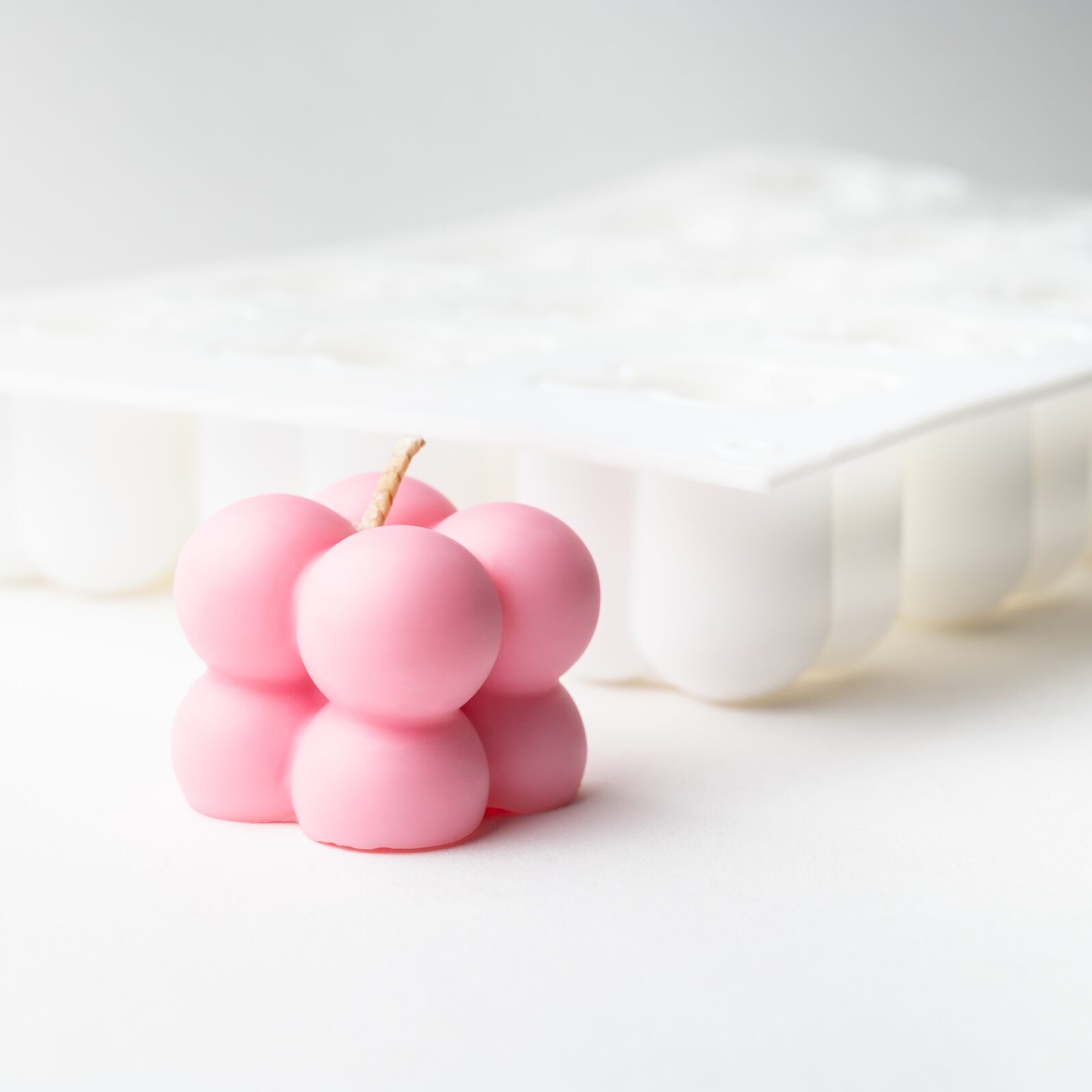 Silicone Small Bubble Candle Mould - Tray of 15