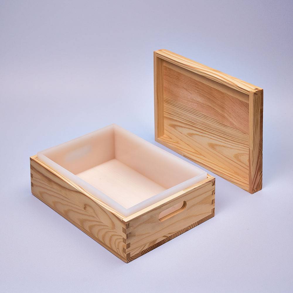 Soap Mould with Silicone Lining, 2kg, Rectangle