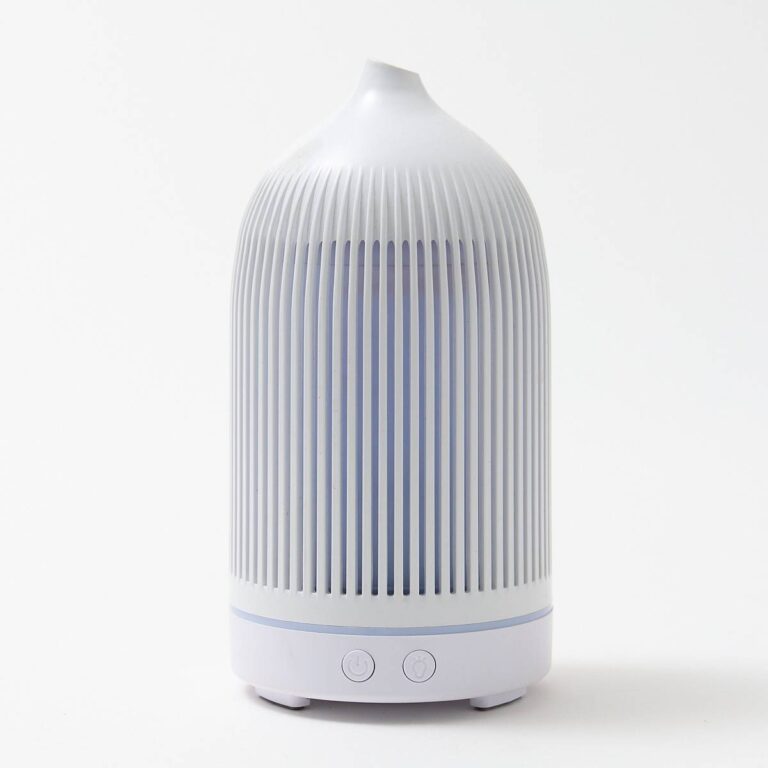 Electric 150ml Plastic White Ribbed Diffuser