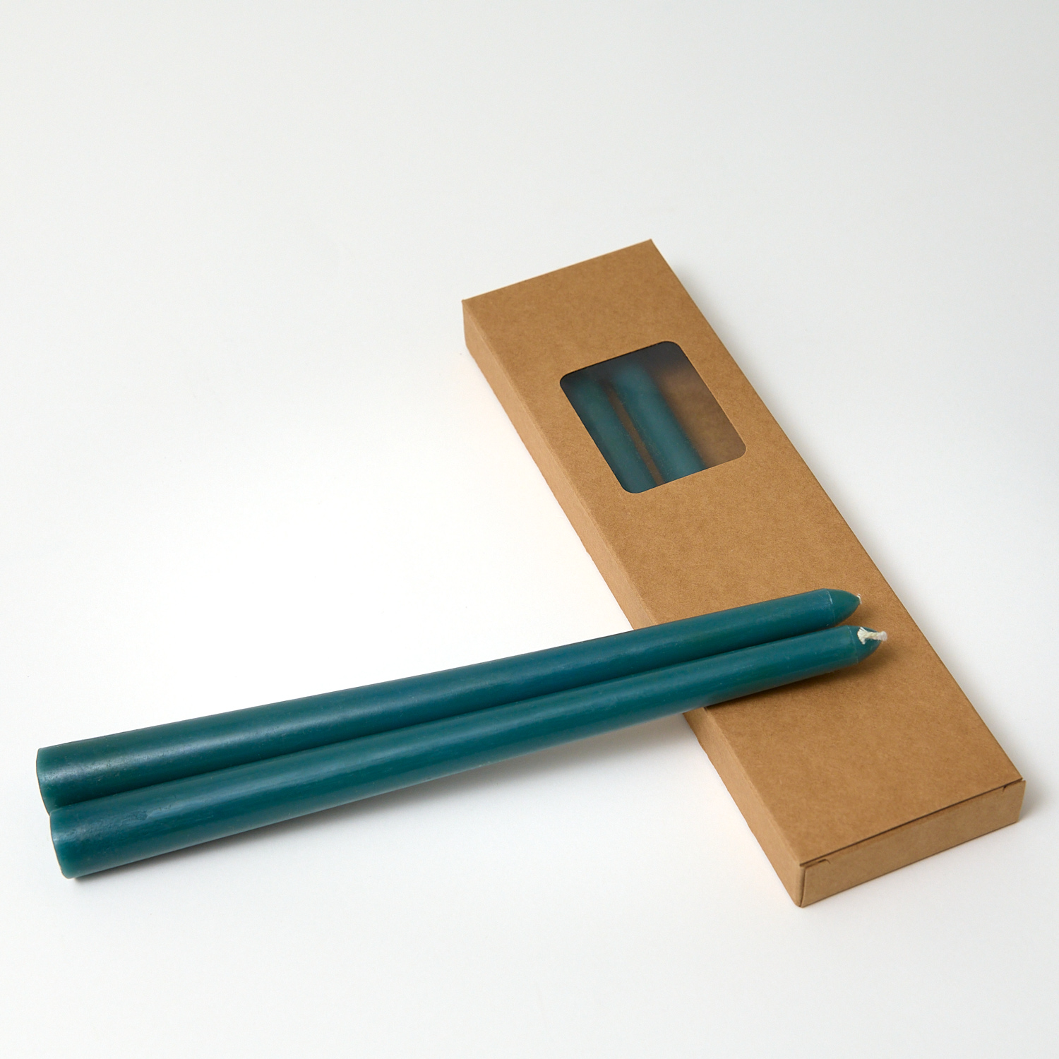 Green Taper Candles - Pack of 4